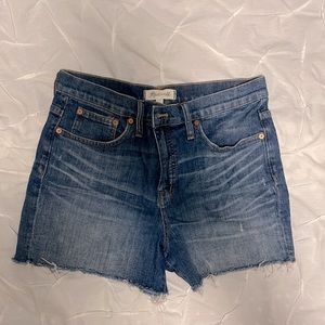 Madewell distressed shorts